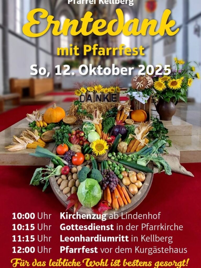 Am Sonntag, dem 12.10.2025 findet in Kellberg der Leonhardiritt mit Pferdesegnung statt…